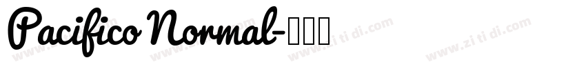 Pacifico Normal字体转换